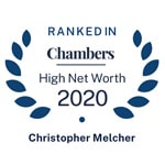 Christopher C. Melcher named Best Family Law Attorney in 2020 Band 2 Chambers & Partners High Net Worth Lawyers