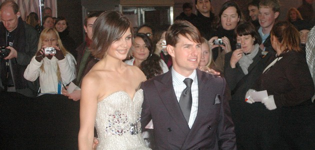 Katie Holmes and Tom Cruise at event