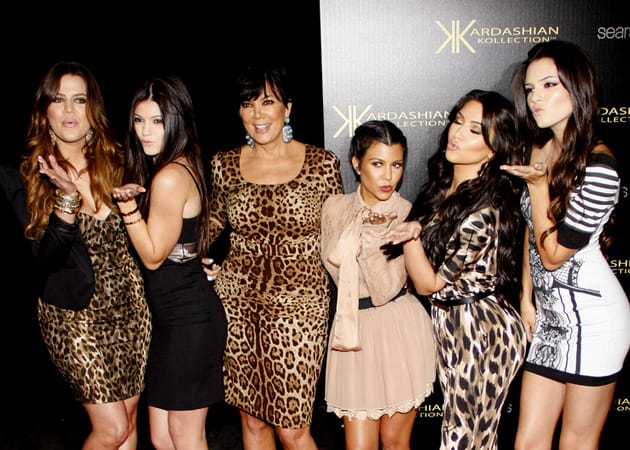 The Kardashians at the launch of the Kardashian collection