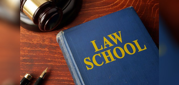 Title Law school on a book and a gavel, indicating is law school worth it?