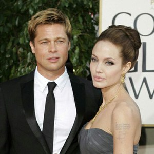 Photo of Brad Pitt and Angelina Jolie at the Golden Globes. Celebrity Divorce will unspool the complex life Angelina Jolie & Brad Pitt created explains CA celebrity divorce lawyer
