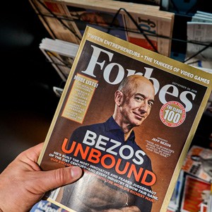 Jeff Bezos on the cover of Forbes Magazine