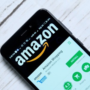 Amazon app on a smart phone