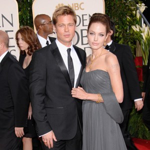 Angelina Jolie and Brad Pitt at Golden Globe Awards