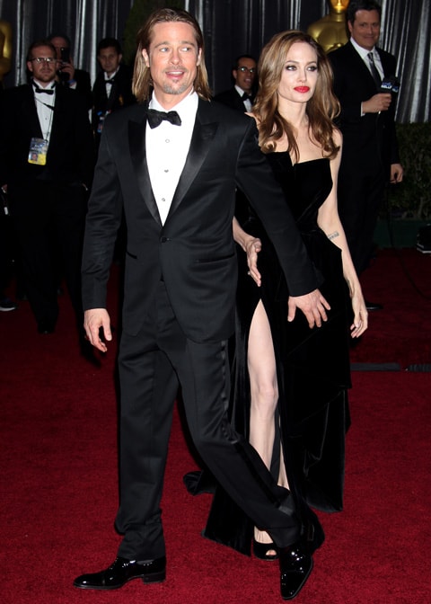 Brad Pitt and Angelina Jolie at red carpet event