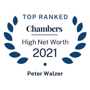 Peter M. Walzer was named Best Family Law Attorney in 2021 Band 1 by Chambers & Partners