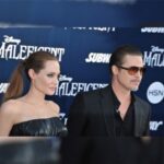 Angelina Jolie and Brad Pitt at the premiere of Maleficent in 2014