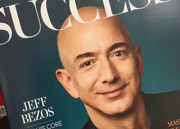 Jeff Bezos on the cover of Success Magazine