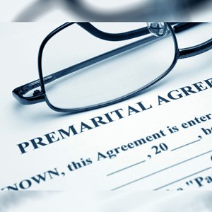 Premarital Agreement (prenup) and eye glasses