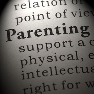 Parenting word and definition in a dictionary