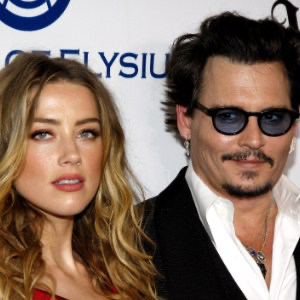 Amber Heard and Johnny Depp at a gala in 2016