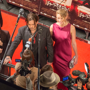Johnny Depp and Amber Heard In Tokyo, Japan in 2015