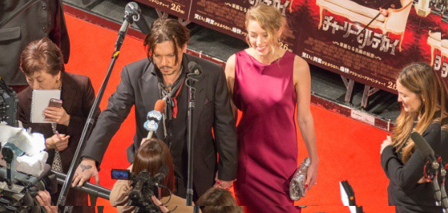 Johnny Depp and Amber Heard In Tokyo, Japan in 2015