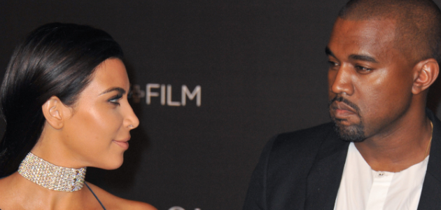 Kim Kardashian & Kanye West at the 2014 LACMA Film Gala