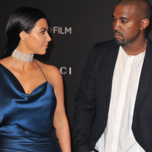 Kim Kardashian & Kanye West at the 2014 LACMA Film Gala