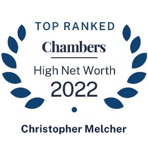 Celebrity lawyer Christopher C. Melcher named Best Family Law Attorney by Chambers and Partners High Net Worth in 2022
