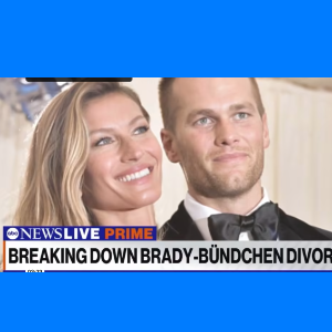 Gisele Bundchen and Tom Brady on ABC News regarding their divorce