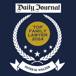 Graphic of Daily Journal Top Family Lawyer 2024 Award Given to Peter M. Walzer
