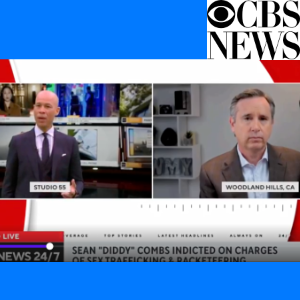 Celebrity Divorce Lawyer & legal analyst Christopher C. Melcher on CBS News explaining Sean "Diddy" Combs Indictment Charges