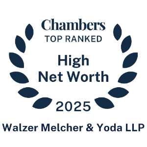Walzer Melcher & Yoda LLP is Named Best Family Law Firm in 2025 Band 1 by Chambers & Partners independent research company for high net worth clientele award
