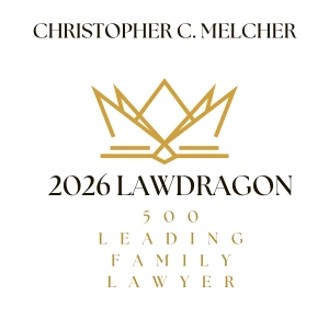 Award Logo of Christopher C. Melcher who is Named a Leading High Net Worth Family Lawyer 2026 by Lawdragon