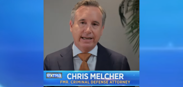 Celebrity lawyer and legal analyst Chris Melcher analyzing murder charges and 911 evidence against American Idol alum Caleb Flynn on Extra TV.
