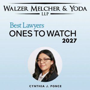 Cynthia J. Ponce - Walzer Melcher Yoda LLP - Best Lawyers Ones to Watch 2027 Award Winner in Los Angeles Badge