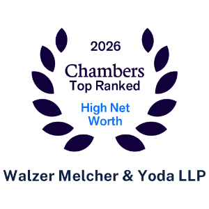 Walzer Melcher Yoda LLP Chambers & Partners 2026 Band 1 award badge